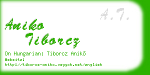 aniko tiborcz business card